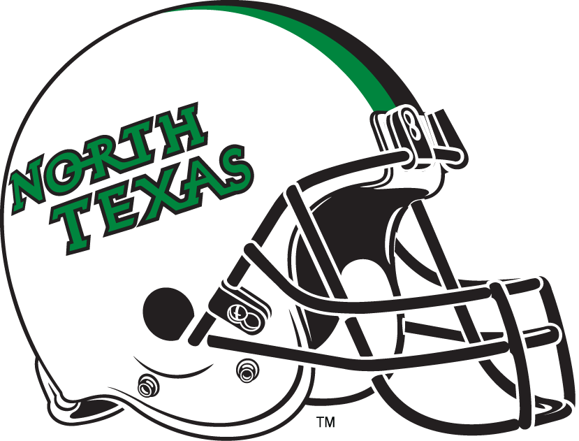 North Texas Mean Green 2005-Pres Helmet Logo v2 diy DTF decal sticker